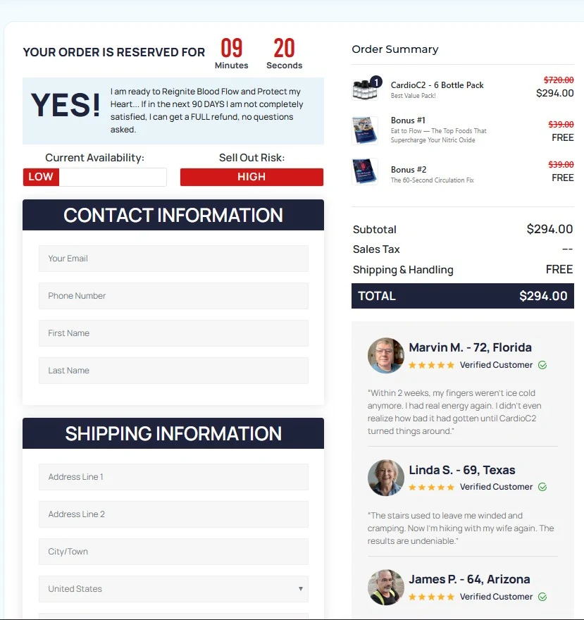 Secure Checkout Form